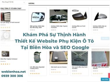 Thiết Kế Website Phụ Kiện Ô Tô Tại Biên Hòa