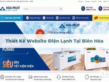 Thiết kế website điện lạnh tại Biên Hòa