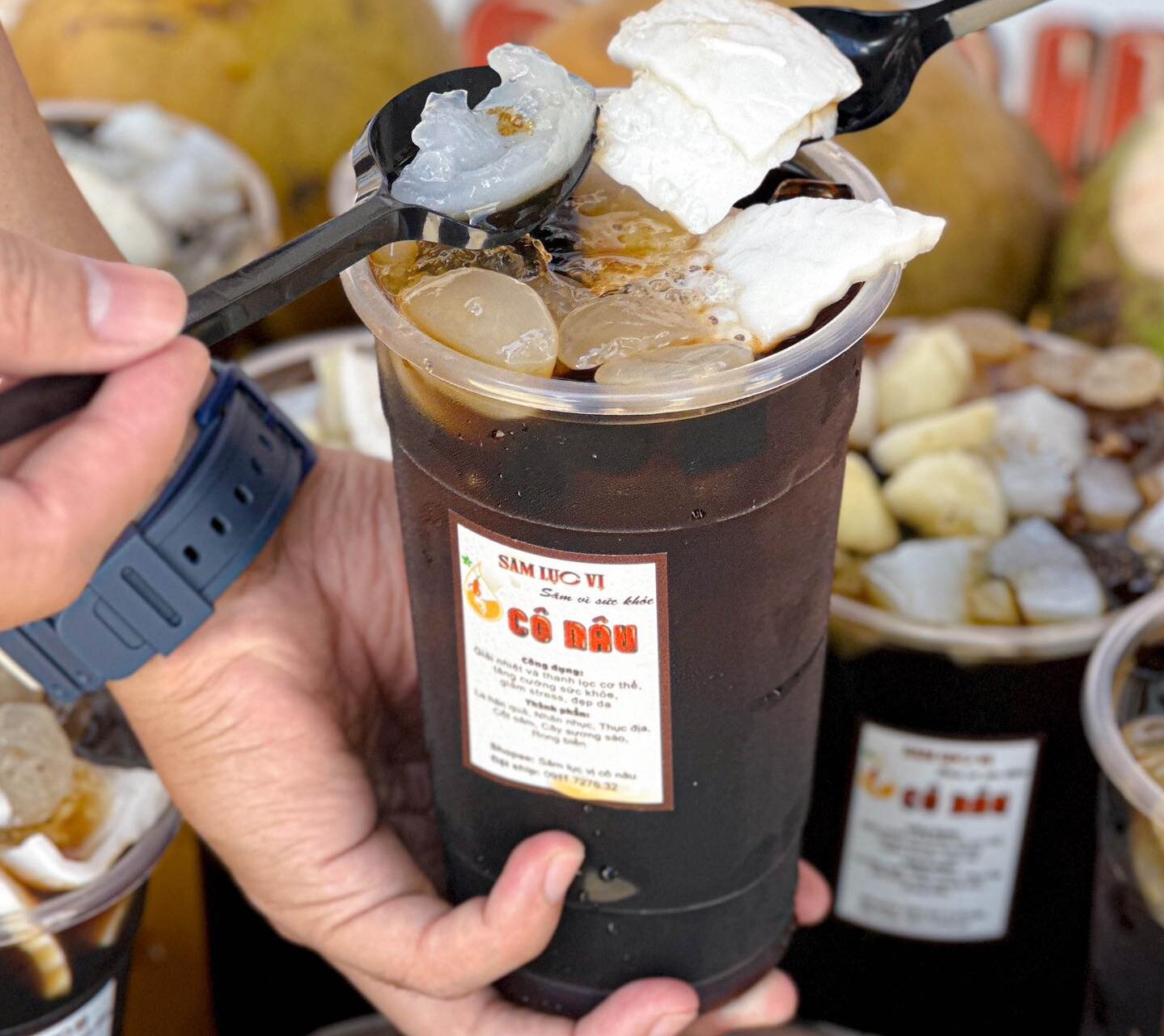 sâm lục vị Cô Nâu