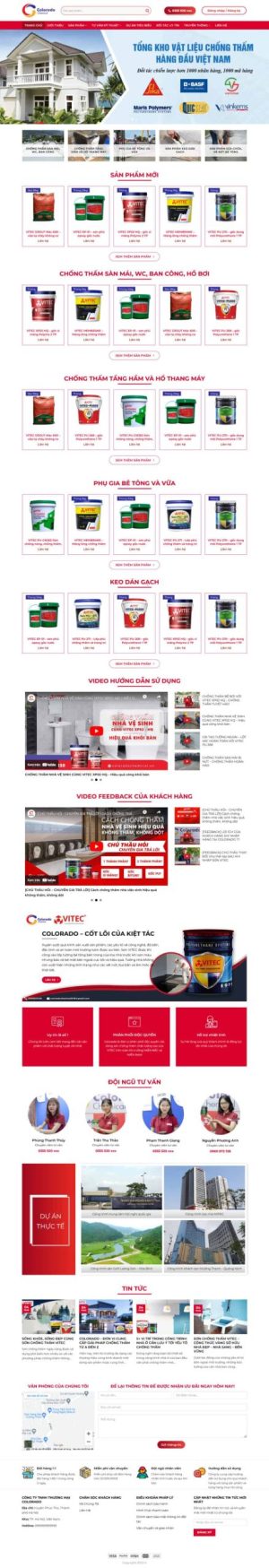 Theme wordpress sơn chống thấm