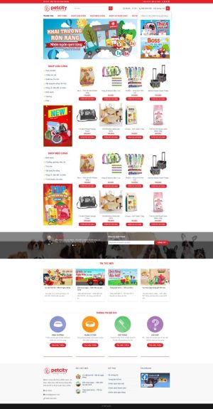 Theme WordPress bán đồ thú cưng