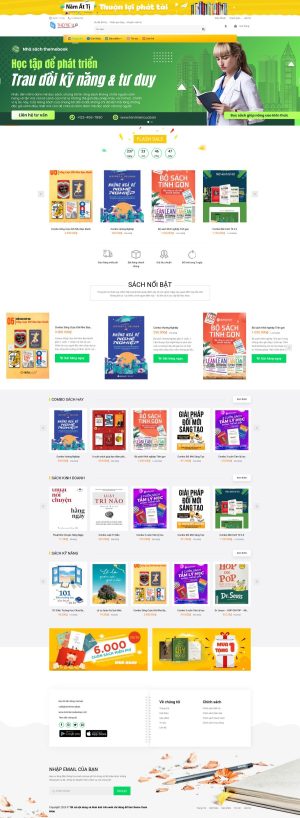 Theme wordpress bán sách giá rẻ