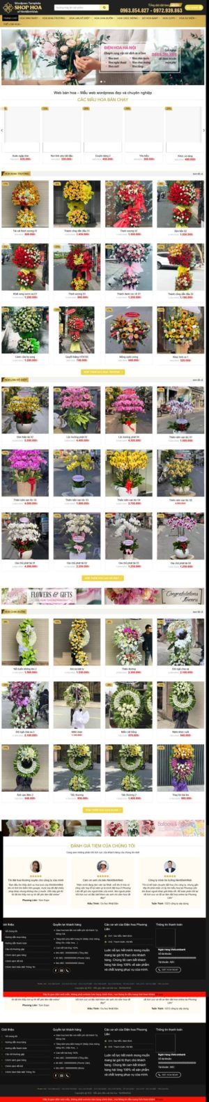 Theme wordpress shop hoa tươi 1