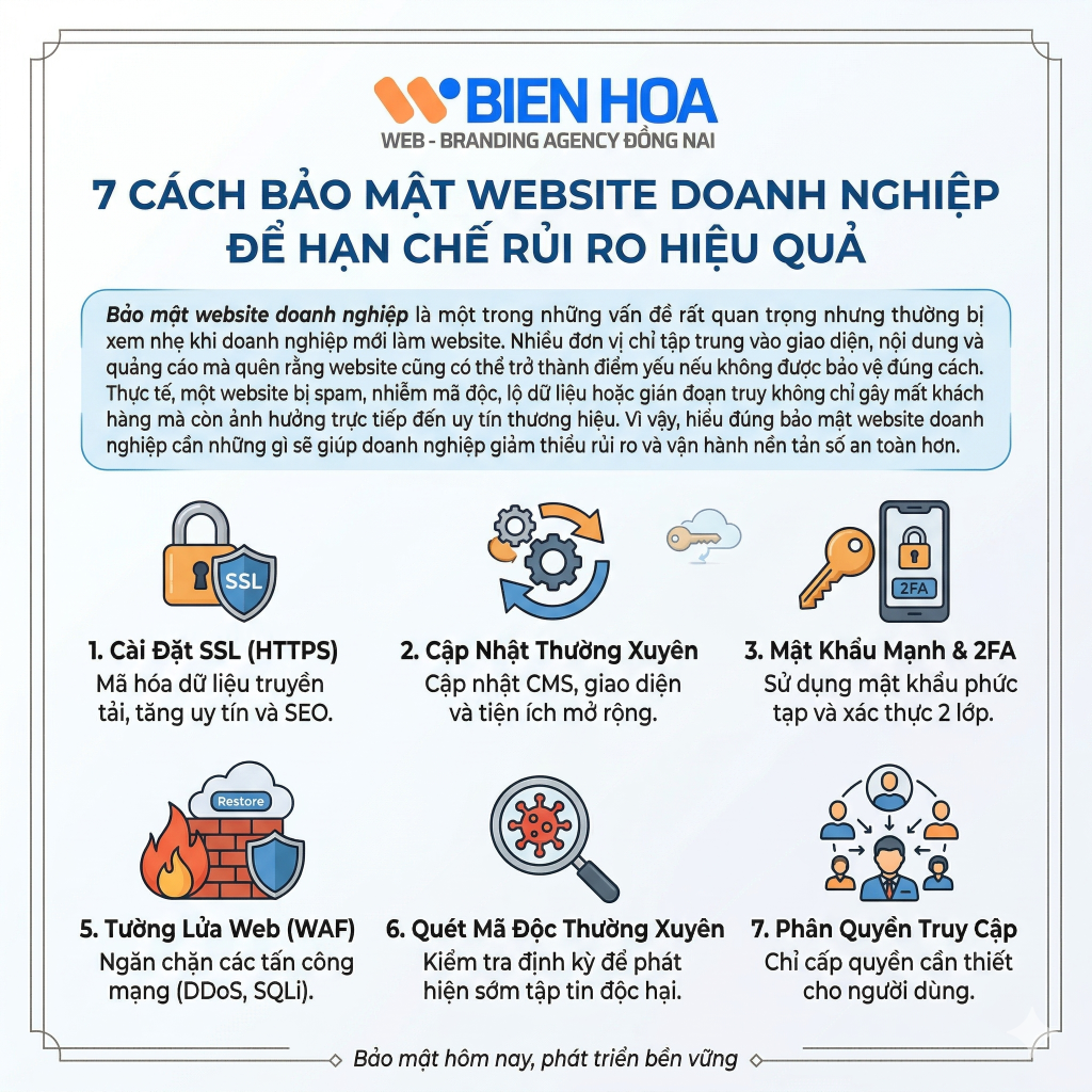 bảo mật website doanh nghiệp